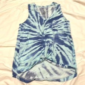Blue tie dye shirt